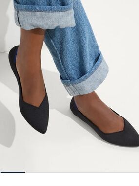 Rothy's The Point Flats Black Size 9 Women's Shoes